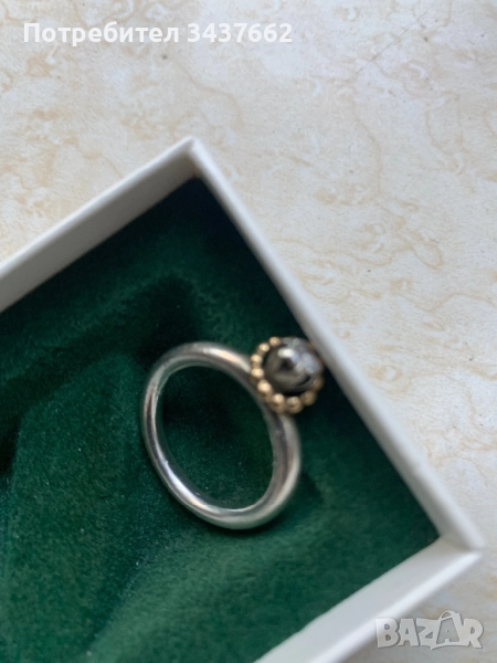 Пръстен злато и сребро Pandora , снимка 1