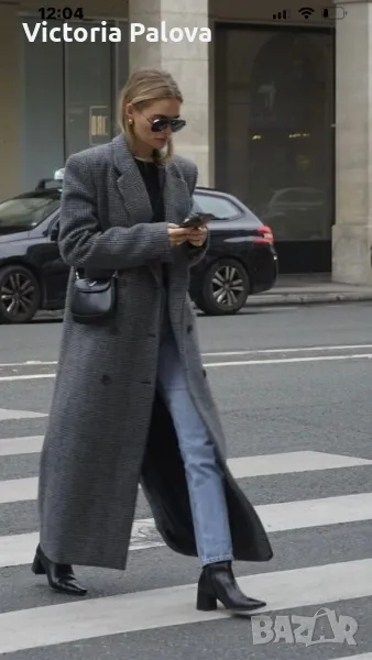 Дълго дизайнерско палто ANNA K вълна 80%, снимка 1