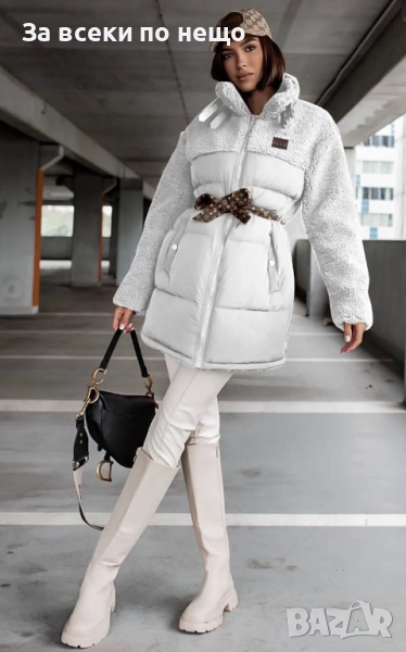 Ликвидация❗️🔥Louis Vuitton Дамско Бяло Зимно Яке Луис Витон Код LFS693, снимка 1