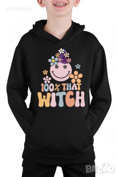 Детски Суитчър/Суитшърт 100 percent,Halloween,Хелоуин,Празник,Забавление,Изненада,, снимка 1