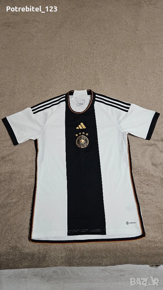 Адидас футболна тениска Германия 22 бяла, снимка 1