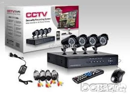 КОМПЛЕКТ C.C.T.V -HD-DVR 4 КАНАЛЕН ПЪЛЕН ПАКЕТ ЗА ВИДЕОНАБЛЮДЕНИЕ + 4 КАМЕРИ, снимка 1