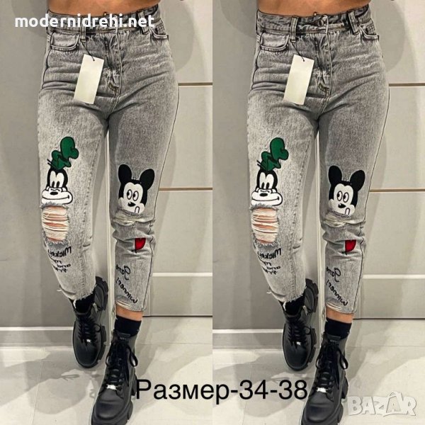 Дамски дънки Mikey Mouse код 67, снимка 1