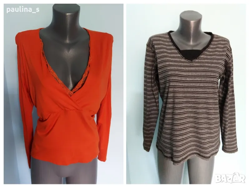 Два броя / Маркова блуза с детайли "OLSEN" и "Biaggini" / голям размер, снимка 1