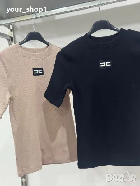 4 цвята дамска  тениска блуза Elisabetta Franchi рипс  , снимка 1