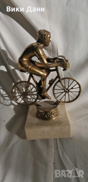 бронз скулптура колело Лион Франция, снимка 1