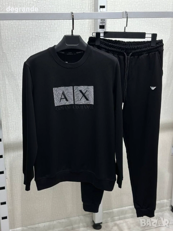 Emporio Armani Мъжки Черен Екип , снимка 1