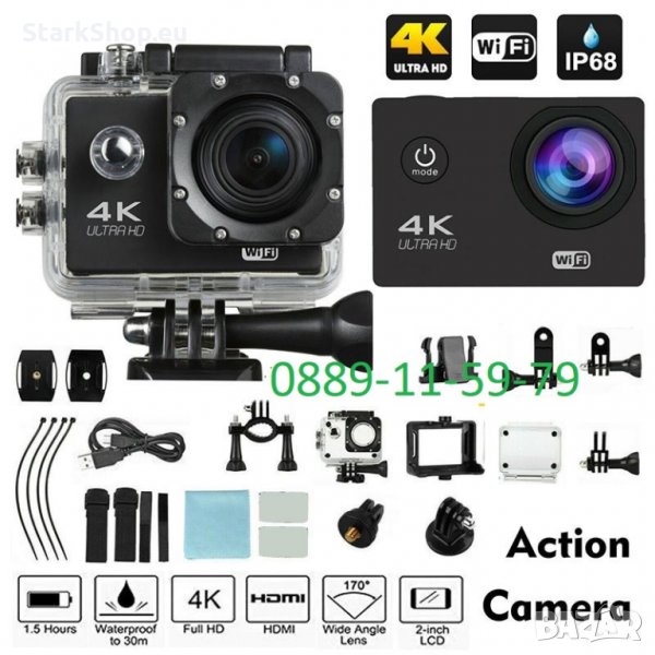 4K WiFi Action камера с аксесоари – GoPlus, снимка 1