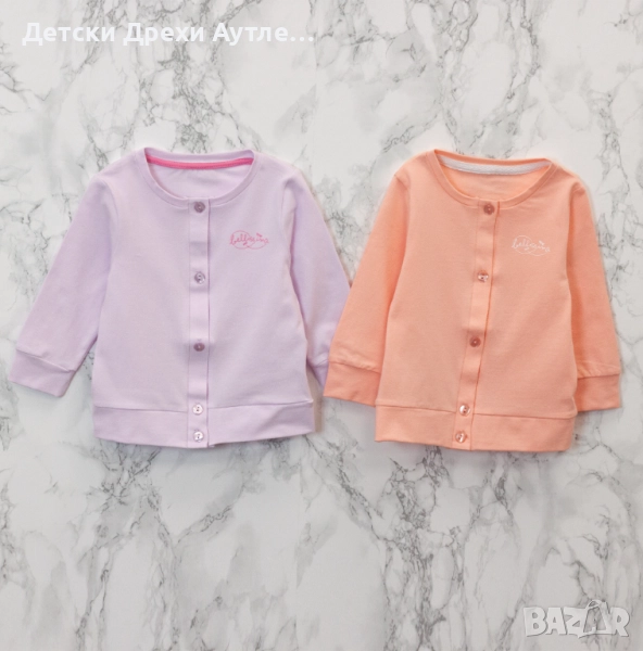 Елегантни блузи за момичета – 100% памук (62–86), снимка 1