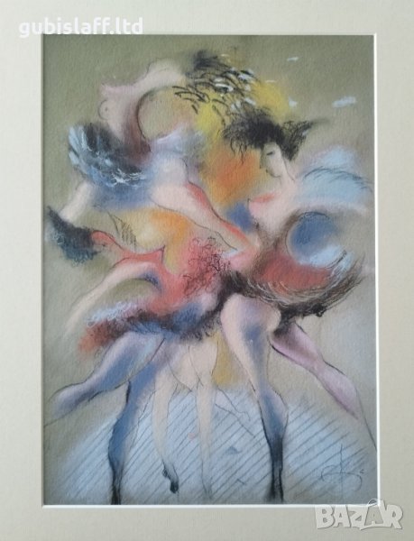 Картина, "Балерини", худ. Екатерина Генова-Куртева, снимка 1