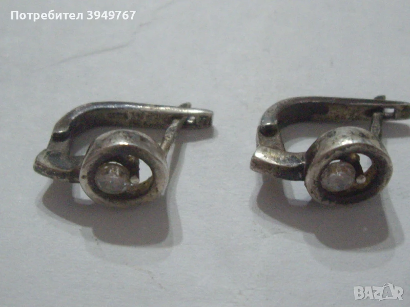 Стари сребърни обици., снимка 1