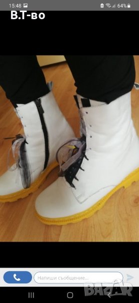 Боти естествена кожа Fabiano, снимка 1