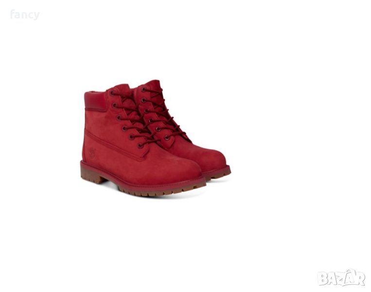 Червени кожени боти Timberland Premium , снимка 1