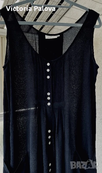 Прекрасна черна дълга рокля HENNES COLLECTION , снимка 1