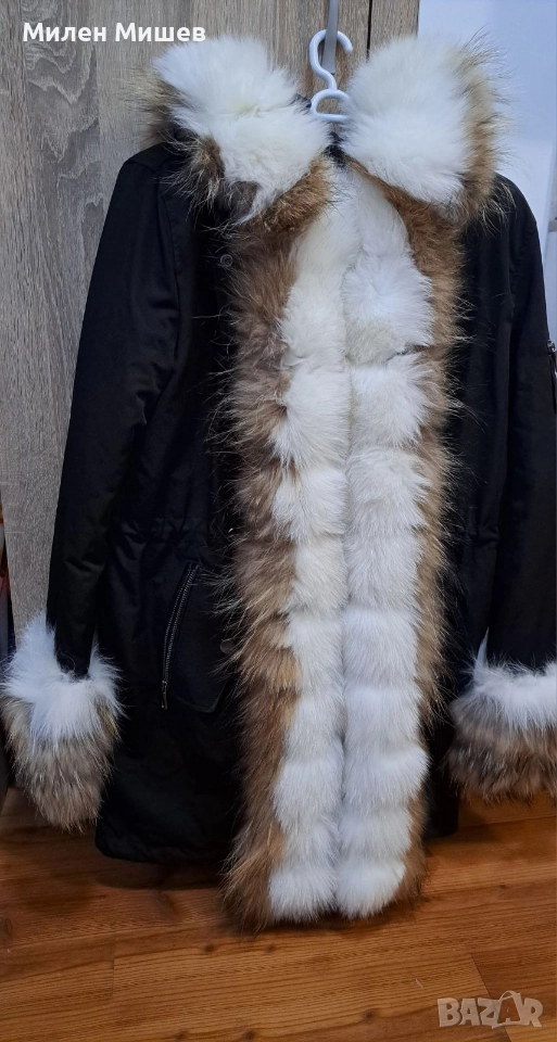 Палто с естествен пух, снимка 1