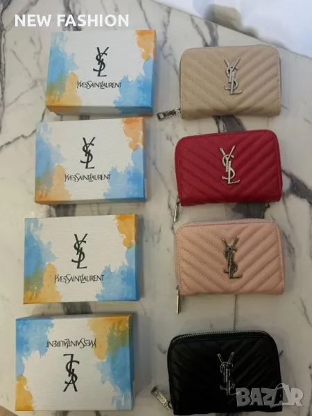 Дамски Кожени Протмонета ✨ YVES SAINT LAURENT , снимка 1