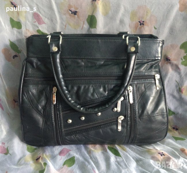 Ергономична дамска чанта от естествена кожа / Турция / турска кожена чанта, снимка 1