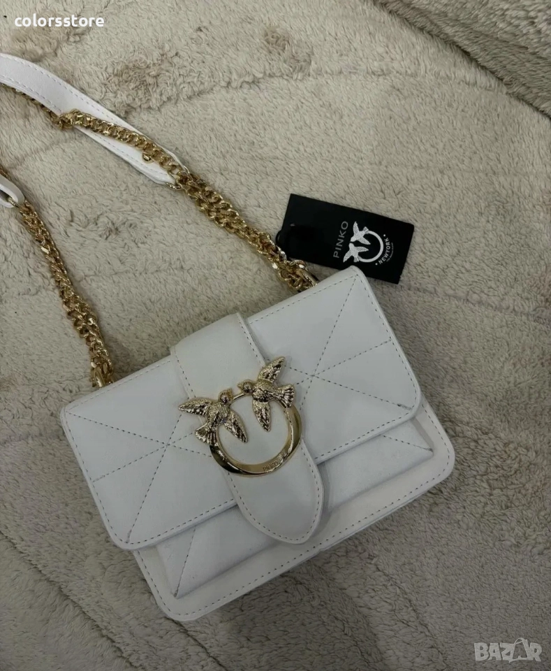 Бяла чанта Pink0/VL75v, снимка 1