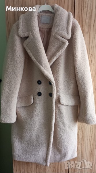 Бежово дамско палто, снимка 1