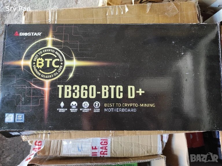 Компютърно дъно Motherboard Biostar TB360-BTC D+ 4GB Gold, снимка 1
