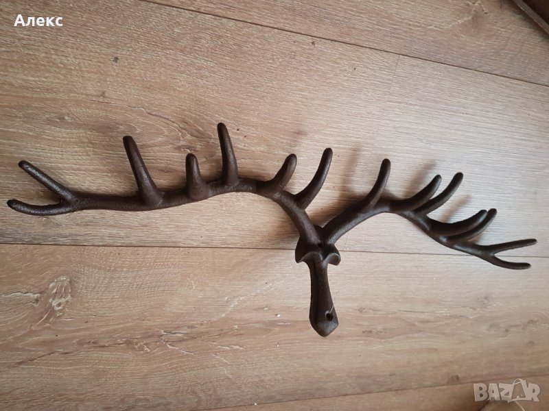 Огромна чугунена закачалка– 63см, снимка 1