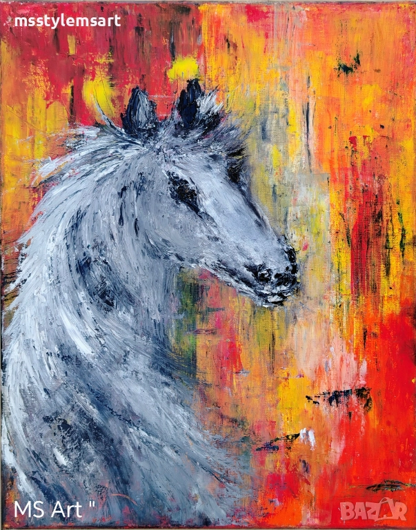 Огнен дух " Абстрактна картина , снимка 1