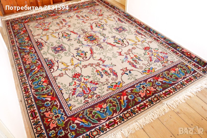 Котленски / Чипровски ръчно тъкан вълнен килим в перфектно състояние, снимка 1