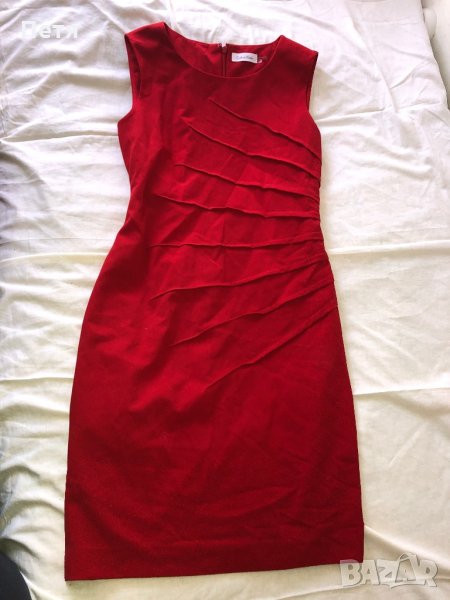 Calvin Klein Дамска червена рокля, снимка 1