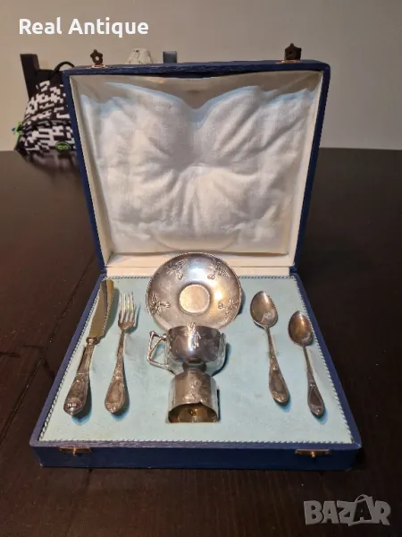 Уникален антикварен колекционерски Викториянски сребърни прибори , снимка 1