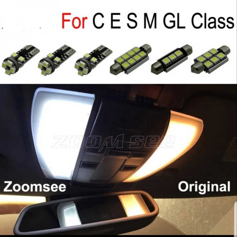 Canbus 15бр.LED крушка за вътрешна светлина Комплект за Mercedes C E S M ML  GL W203 W204 W210 W211 в гр. Казанлък - ID32471607 — Bazar.bg