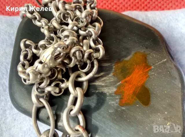 Старинен ВНУШИТЕЛЕН СРЕБЪРЕН ЛАНЕЦ СРЕБРО 925 МАЙСТОРСКА РЪЧНА РЕТРО ИЗРАБОТКА 50115, снимка 3 - Антикварни и старинни предмети - 49274678