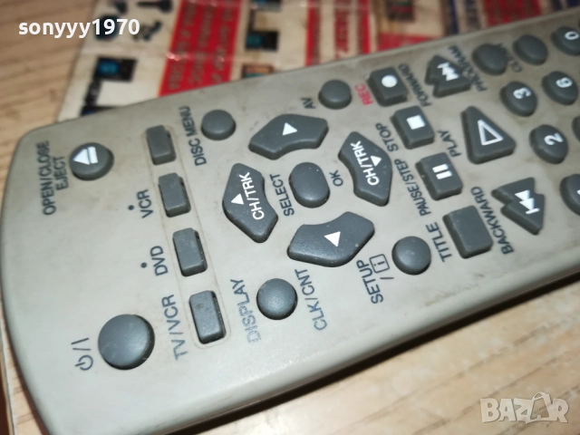 SANYO DVD/VCR COMBO REMOTE-ВНОС SWISS 2811251935, снимка 16 - Дистанционни - 52577725