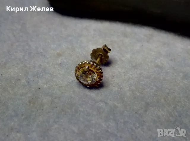 КРАСИВА СКЪПОЦЕННА СРЕБЪРНА ОБЕЦА СРЕБРО 925 с ЮВЕЛИРНО ФАСЕТИРАН ЦИРКОН 27526, снимка 5 - Обеци - 49551499