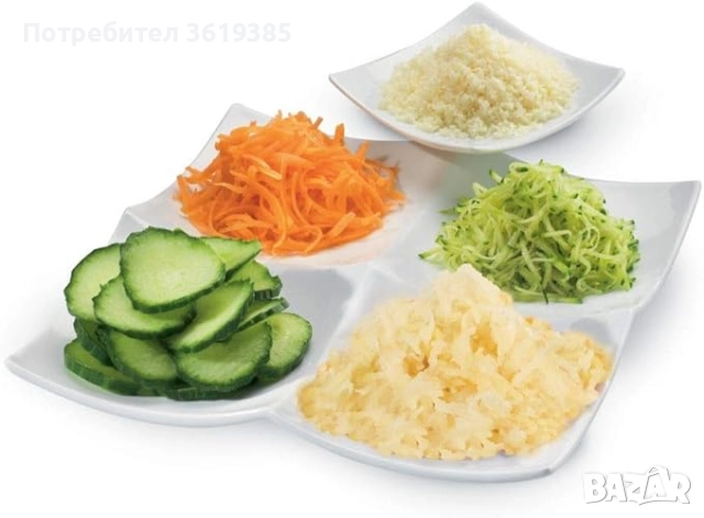   Електрическо ренде Moulinex Fresh Express с 5 приставки , снимка 10 - Аксесоари за кухня - 52848319