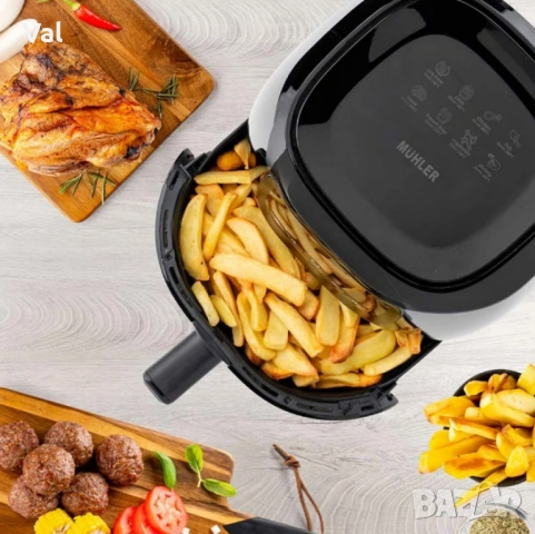 Фритюрник с горещ въздух MFX-415D, 4,2L, 1500W, Дигитален, снимка 4 - Фритюрници - 52345879