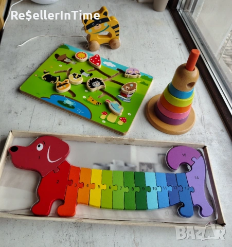 Лот дървени играчки 