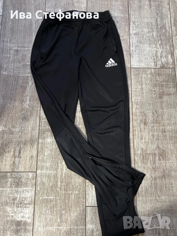 Черно класическо 100 % оригинално спортно долнище Adidas Адидас 