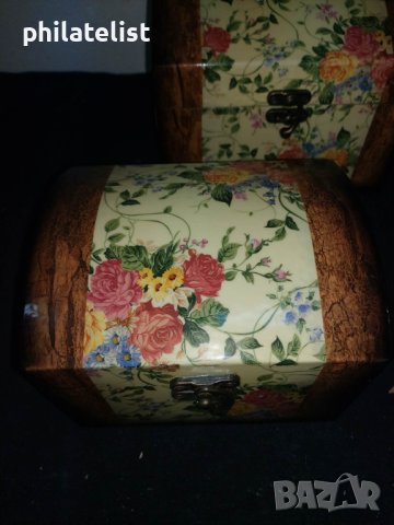 дървен сандък с декорации!, снимка 2 - Арт сувенири - 40758889