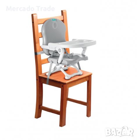 Бебешки стол Mercado Trade,  Сгъваем, Преносим, За хранене, Бял, снимка 2 - Столчета за хранене - 40008595
