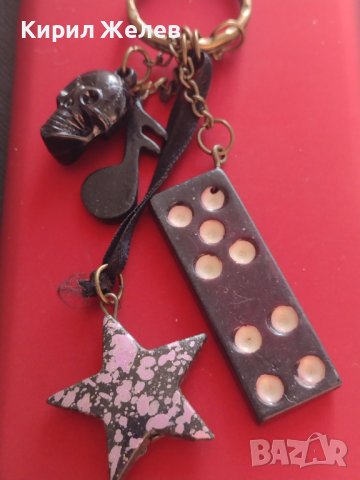 Модерен ключодържател четири елемента ДОМИНО, ЗВЕЗДА 🌟,НОТА,ЧЕРЕП 💀 много красив 42311, снимка 2 - Други - 43666928
