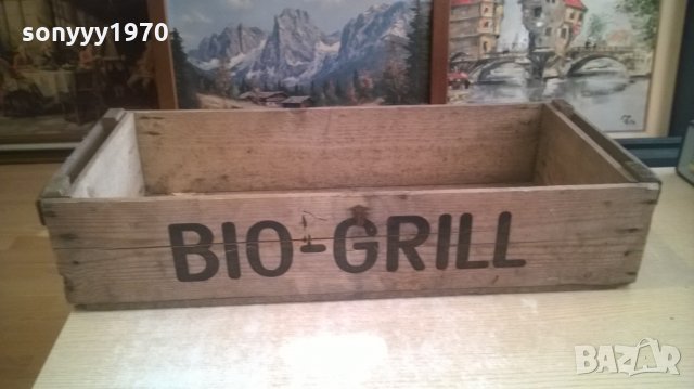 bio-gril дървен сандък-за колекция-71х30х15см-внос холандия, снимка 1 - Колекции - 27886449
