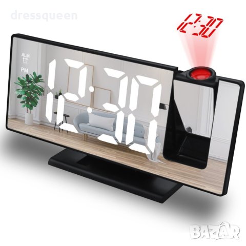 3967 Проектиращ настолен часовник с огледален дисплей, снимка 8 - Други - 44015708