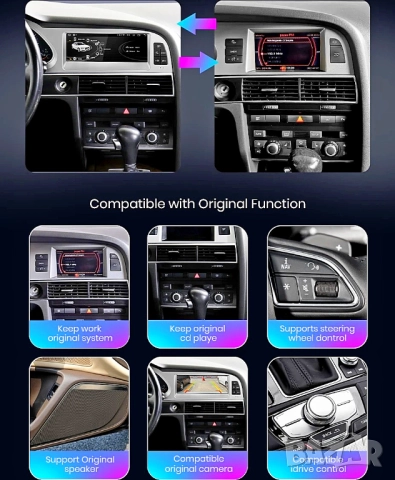 Мултимедия, за Audi A6, Двоен дин, Android, 8.8”, A6, навигация, за Ауди А6, Андроид, MMI, двоен дин, снимка 9 - Аксесоари и консумативи - 52371883