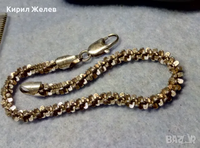 СТИЛНА ВИНТИДЖ АРТ СРЕБЪРНА ГРИВНА СРЕБРО 925 ДИЗАЙНЕРСКА КРАСИВА ПЛЕТКА 14939