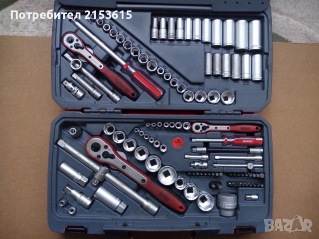 TENG TOOLS куфар качествена гидория 1/4 3/8 1/2 111части къси дълги вложки удължители
