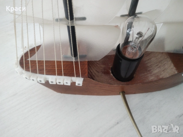 Стара нощна лампа Корабче, снимка 8 - Антикварни и старинни предмети - 52955148