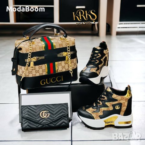 💥Gucci уникални луксозни дамски комплекти💥, снимка 3 - Маратонки - 43643734
