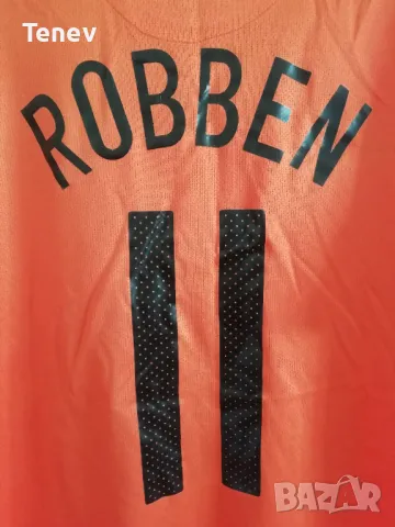 Холандия Робен оригинална тениска фланелка футболна от Световното 2010 Nike Netherlands Robben XL, снимка 3 - Тениски - 49419222