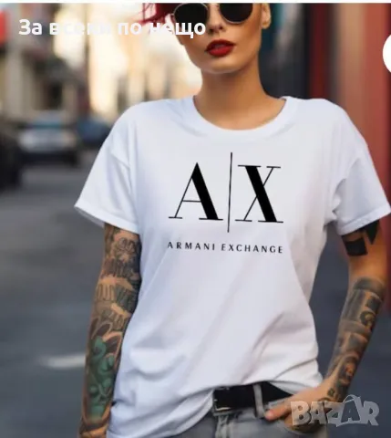 Armani Exchange Дамска Тениска👚Дамска Блуза С Къс Ръкав Армани Ексчейндж Код LFS287, снимка 1 - Тениски - 49019637