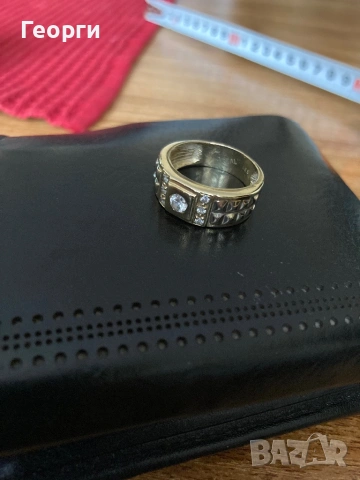 Златен мъжки пръстен 14 карата, снимка 10 - Пръстени - 53372785